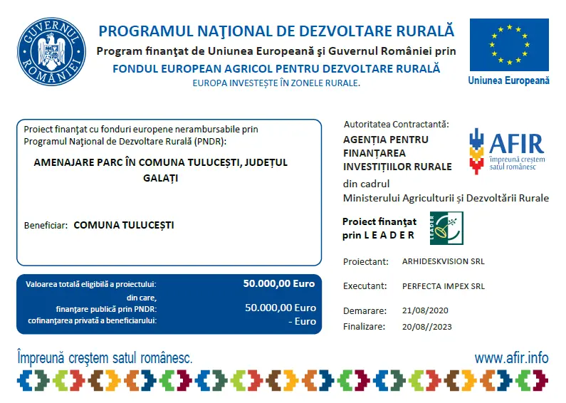 Amenajare parc – PNDR